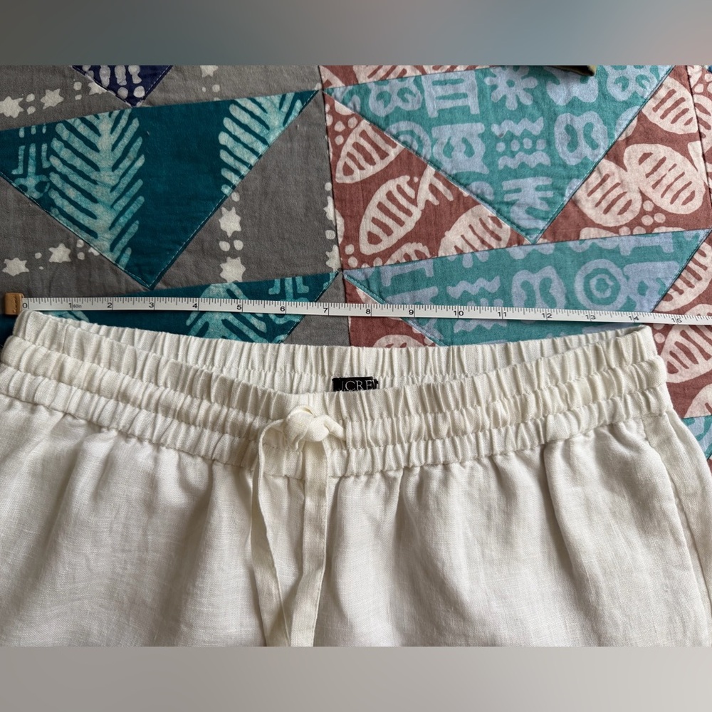 J. Crew Seaside Linen Pant White Small - Picture 5 of 7
